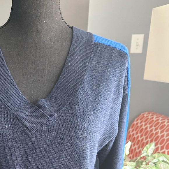 EUC Banana Republic V-Neck Sweater - Blue - Picture 2 of 8
